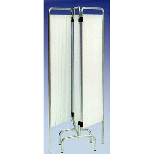 Paravento a due elementi con telaio in alluminio