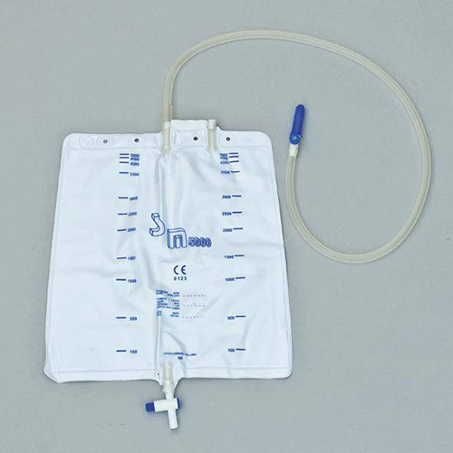 Sacca per raccolta urina 5000 ml con valvola di non ritorno e rubinetto