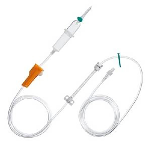 Set infusionale standard trasparente con punto di iniezione