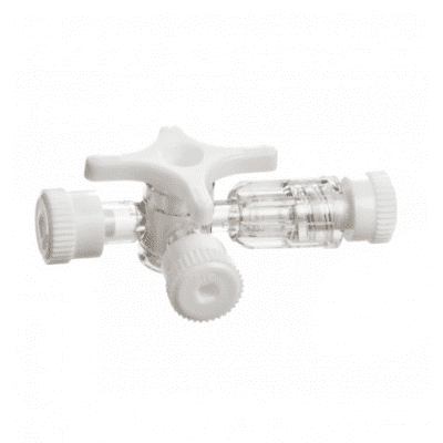 Rubinetto a 3 vie con Luer Lock girevole