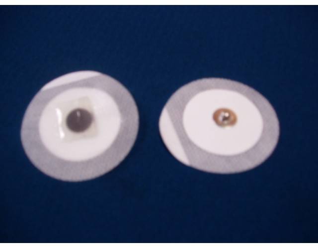 Elettrodo monouso circolare in TNT pregellato diam. 40 mm (versione pediatrica)