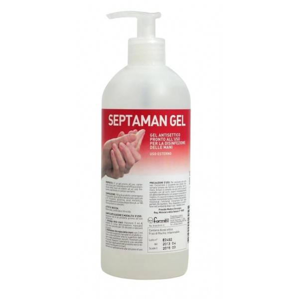 products septaman gel mani disinfettante pcm 500 ml